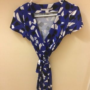 DVF Short Sleeve Wrap Dress